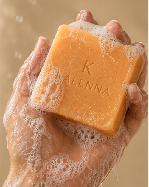 KALENNA Carrot Clay Soap – Natural Face Soap for Oily & Blemish-Prone Skin
